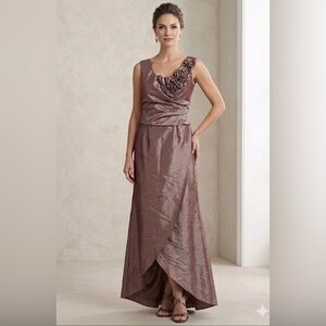 Km Collections | Dresses | Km Collections Milla Bell Silver Beaded Formal  Cocktail Party Vback Dress Sz 2 | Poshmark